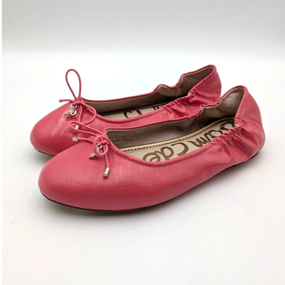 Sam Edelman Felicia Ballet Flat Shoes Round Toe Girls' Pink Size US4 EU35